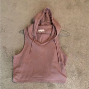 Sleeveless hoodie